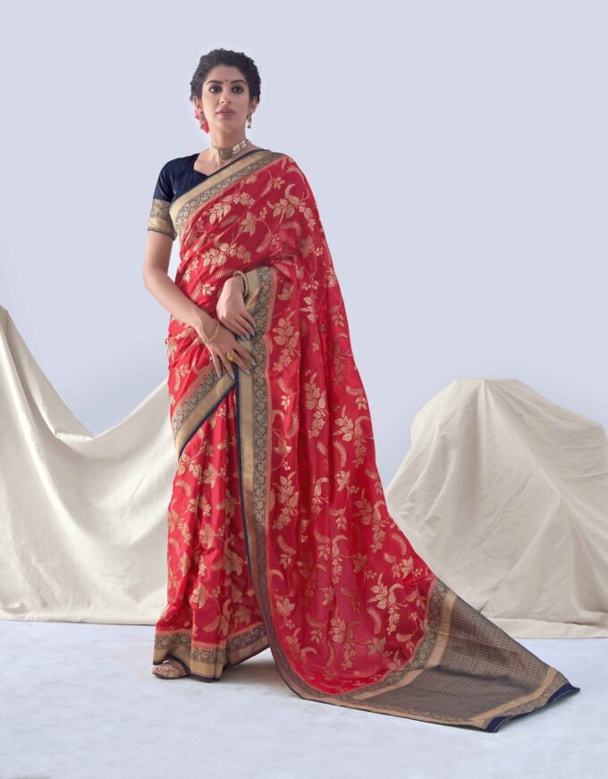 Red Wedding Silk Saree