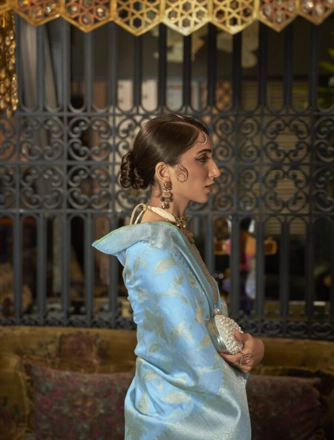 Royal Blue Silk Handloom Saree